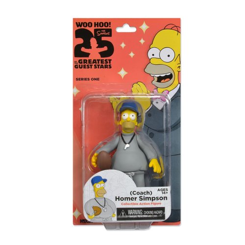 NECA The Simpsons 25th Anniversary - Series 1 - Homer (Coach) Action Figure, 5"