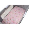 Bassinet Sheets Set 3 Pack for Baby Girl, Stretchy Soft Jersey Knitted Fitted Sheet Universal for Oval Rectangle and Hourglass Bassinet Mattress, Pink Floral