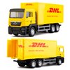 BDTCTK Compatible for DHL Container Truck Car Model Toy Cars, Zinc Alloy Die-Cast Vehicles Kid Toys for Boy Girl Gift