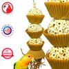 Bonka Bird Toys 1931N Natural Three Cake Parrot Chew Shred Forage Cage Toy, Conure, Amazon, Pionus, and Similar