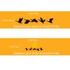 Temporary Tattoos Flying Wild Geese Removable Waterproof Fake Tattoo DIY Body Fashionable Art Sticker for Women Kids Men Girls (Wild Geese Sunset)