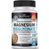 Magnesium Bisglycinate 100% Chelate No-Laxative Effect - Maximum Absorption Magnesium Supplement - Fully Reacted & Buffered for Energy Muscle Bone & Joint Support - Non-GMO Project Verified -180ct