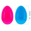 Set of 2 Pink and Blue Giant Jumbo Size Fillable Plastic Easter Eggs, 10 Inches