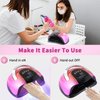 Gel UV LED Nail Lamp, 268W High Power Nail Gel Light, 4 Timer Settings and Professional Manicure Nail Lamp with Automatic Sensor