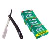 300 Derby Professional Single Edge Razor Blades comes with free Shaving Factory Straight Razor