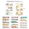 Konsait 82PCS Vehicles Temporary Tattoos Car Fake Tattoo Stickers for Kids Children Girls Boys Party Favors Supplies Kids Birthday Party Bag Filler