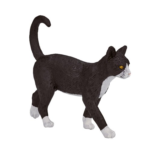 MOJO Cat Black & White Toy Figure (387200)