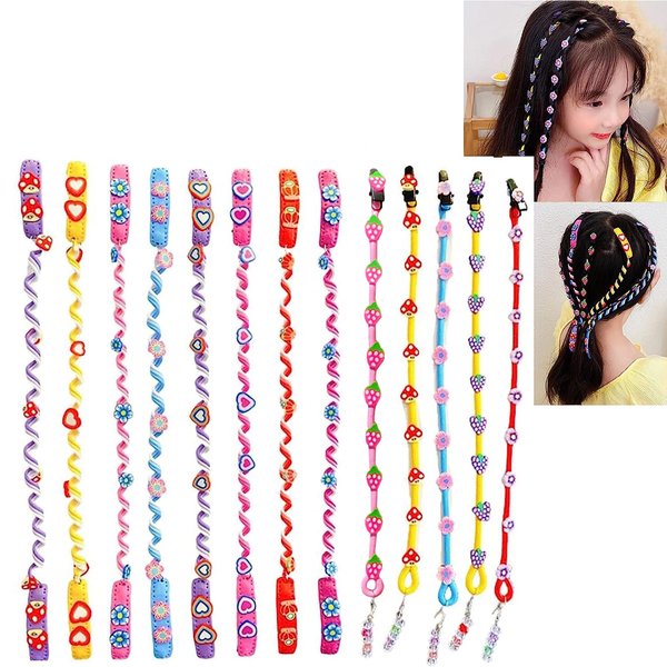 Hair Styling Twister Clip for Girl Women,Braided Hair Band Twist Barrette Spiral Spin Hair Tool Accessories Elastic Hair Rope Cute Hairband (zhitiao)