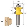Bestgle Set of 5 Half Round Bullnose Router Bits Set Woodworking Milling Cutter Tool 1/8" 3/16" 1/4" 5/16" 3/8" Radius, 1/2 Inch Shank