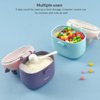 NCVI Baby Formula Dispenser with Scoop and Leveller Portable Storage Formula Containers for Travel, Non-Spill Smart Baby Milk Powder Formula Dispenser for Fruits, Snacks and Nuts (Green)