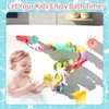 FORINCES Toddler Bath Toys - 41 PCS Kids Bathtub Toy Set with DIY Water Slide Track and Fishing Net Animals Floating Toys Baby Shower Time Game Toys for 1 2 3 4 5 Year Old Christmas Birthday Gifts