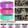 Vikingstrength Booty Bands, Resistance Bands, 3 Levels Exercise Workout Elastic Bands for Legs and Butt, Non-Slip Glute Hip Thigh Band, Booty bands for Woman Gym Work Out + V-Strength Workout App