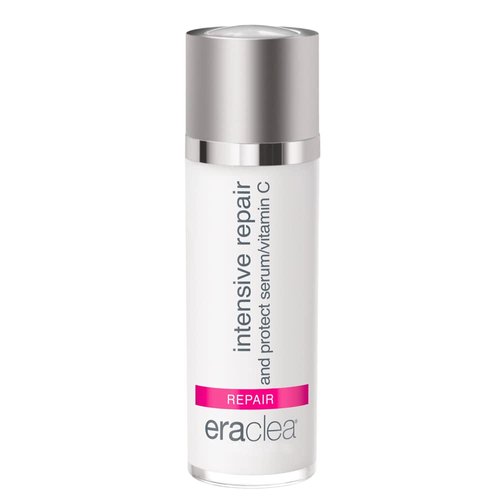 eraclea Intensive Repair & Protect Vitamin C Serum with Hyaluronic Acid, Argireline and Peptides, Anti-Aging Face Serum, Reduces Wrinkles and Promotes Skin Radiance for All Skin Types (1 fl oz)