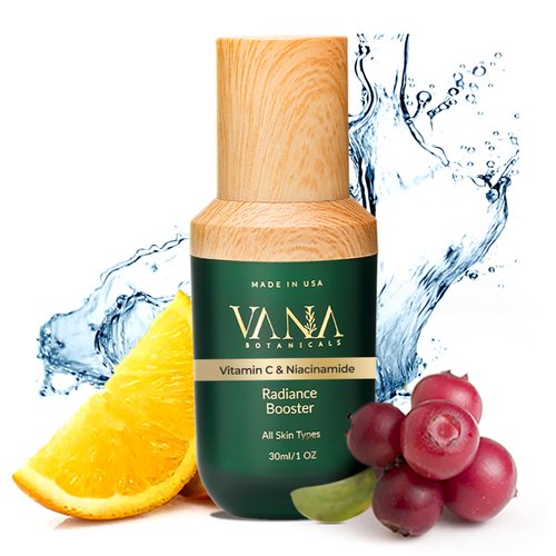 Vitamin C - Glow and Antioxidant Serum with Niacinamide, Mushroom & Plant-based Arbutin | Anti-Aging, Brightening, Hydration & Sun Damage Repair (1 fl oz)