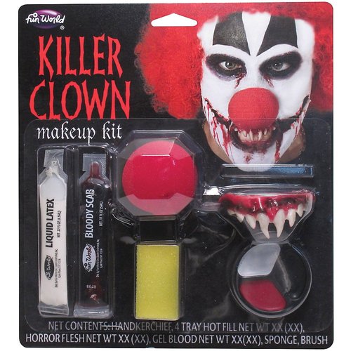 Fun World Killer Clown Horror Makeup Kit