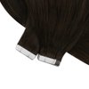 Ve Sunny Tape in Extensions Human Hair Darkest Brown Tape on Hair Extensions Seamless Tape in Hair Extensions Darkest Brown Real Human Hair Extensions Tape ins Salon Quality 50g 20pcs 22inch