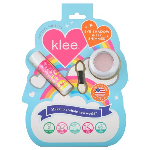 Luna Star Klee Eye Shadow and Lip Shimmer Makeup Kit. Gentle and Non-Toxic. Kid-Friendly. Made in USA. (Primrose Shimmer)