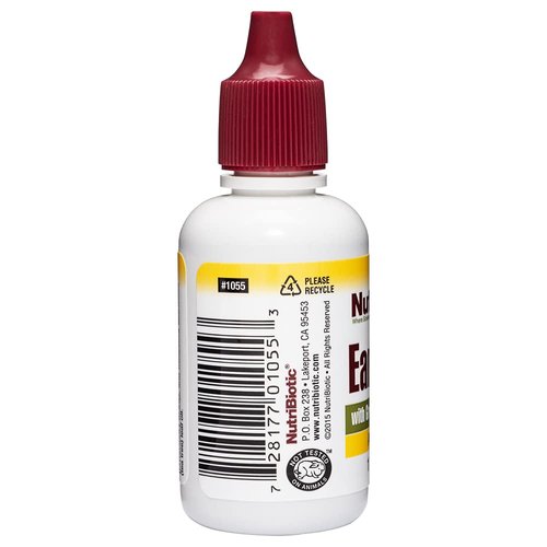 NutriBiotic – Ear Drops, 1 Fl Oz | Gentle & Soothing Ear Support with Grapefruit Seed Extract & Tea Tree Oil | Vegan | Non-Medicated | Made without GMOs & Gluten