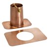 Monarch Rain Chains 20040 Pure Copper Brass Bolt Gutter Adapter for Rain Chain Installation, Standard
