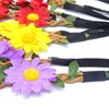 Honbay 5PCS Daisy Flower Headband Bohemian Flower Crown Floral Headband with Elastic Ribbon