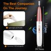 LEDSUUEI Cordless Electric Nail Drill: 30000RPM Professional Electric Nail File for Acrylic Polish Gel Nails Removal Rechargeable Nail Dril with Nail Drill Bits Sanding Bands(White Gold)