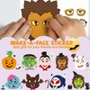 JOYIN 36 PCS Make-a-face Sticker Sheets Make Your Own Halloween Characters Mix and Match Sticker Sheets with Vampire, Witch, Frankenstein, Ghost and more Halloween Kids Party Favor Supplies Craft