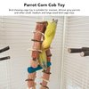 Parrot Toys Bird Toy Parrot Bite Toy Bird Chewing Cage Toy Parrot Corn Cob Chew Toys for Macaws African Gray Parrots and Other Birds
