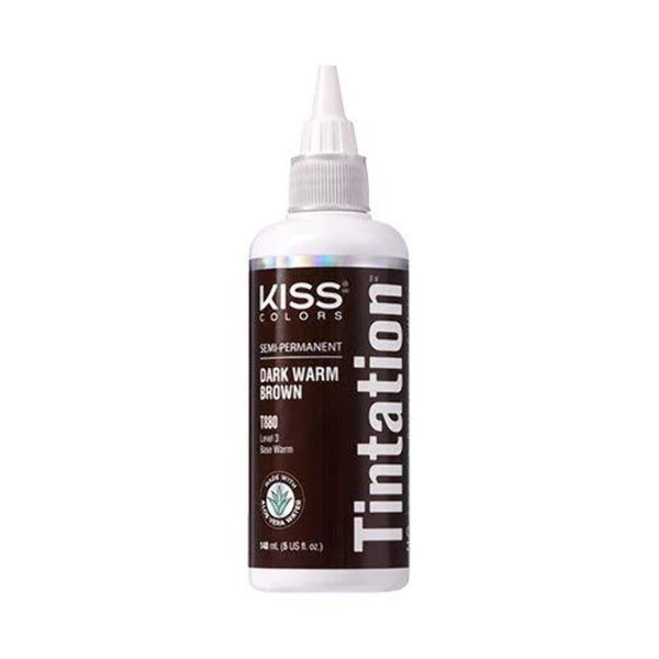 Kiss Tintation Semi-Permanent Hair Color Treatment 148 mL (5 US fl.oz) (Honey Brown)