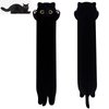 MUFEIRUO Long Cat Plush Pillow,50CM Long Cat Stuffed Animals Soft Long Cat Plushie, Black Cat Plush Stuffed Cat for Kids,Gift for Halloween Birthday Christmas