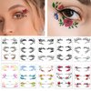 Generic 60pcs Eye shadow Tattoo Sticker Face Eye Stickers Party Eyeshadow Sticker Makeup Transfer Stickers for Women Face Eye Decoration