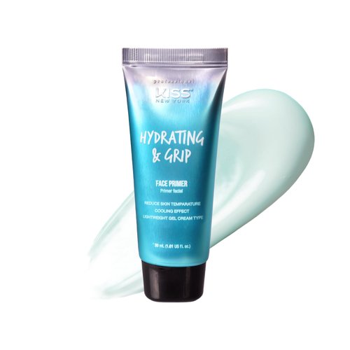 KISS NEW YORK Professional Face Primer Hydrating & Grip, Long-Lasting All-Day Makeup, Skin Moisturizing, Improve Skin Elasticity, Lightweight Facial Gel Cream, Made in Korea