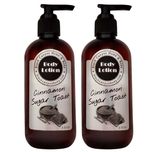 Black Canyon Cinnamon Sugar Toast Scented Luxury Body Lotion with Lanolin and Jojoba Oil, 8 Oz (2 Pack)