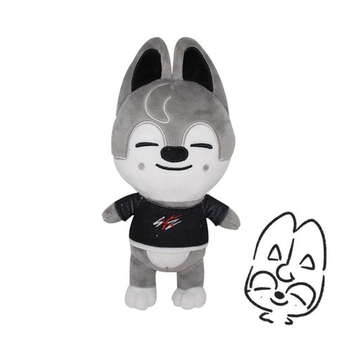 SIkBGCIADLP Stray Kids Skzoo Plush Toys, Creative Soft Stuffed Plush Toys Gift Toys, Suitable for Fans Who Like Skzoo (Husky)