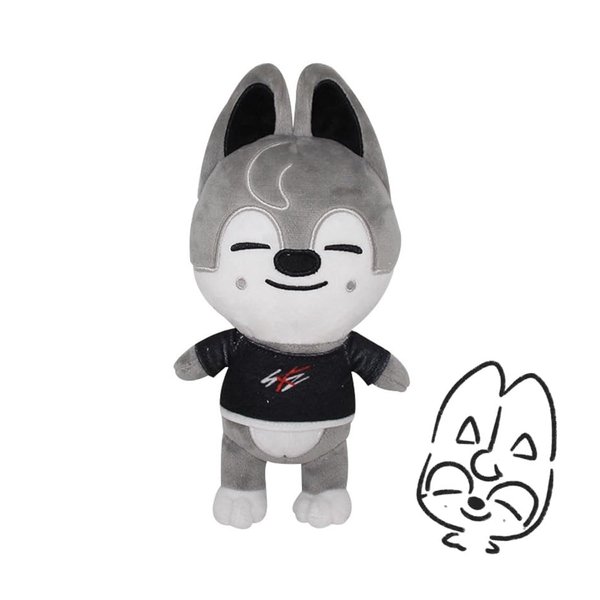 SIkBGCIADLP Stray Kids Skzoo Plush Toys, Creative Soft Stuffed Plush Toys Gift Toys, Suitable for Fans Who Like Skzoo (Husky)