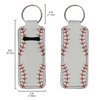 Baxinh Chapsticks Holder for Lipstick, Lip Balm Gloss Holder for Women Lippy Clip Chapstick Keychain with Baseball Pattern