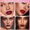 CAHIUYOA 3 Colors All in One Matte Nude Lipstick Lip Stain,Velvet Smooth Lip Stick Gloss Highly Pigmented Lip Color Lip Makeup,Waterproof Long Lasting Lipstick for Women Girls - 04
