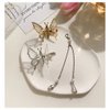 Flymind Moving Tassel Butterfly Hair Clips, Elegant Antique Side Hair Accessories with Moving Hairpins for Women Girls (Gold & Silver)