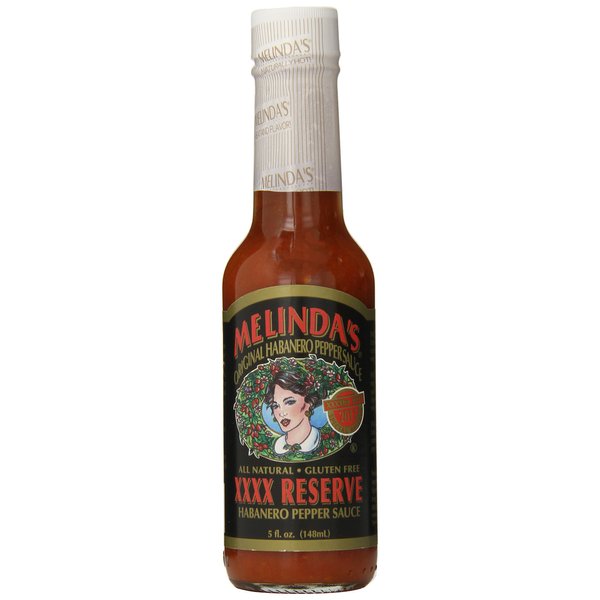 Melinda’s Special Reserve XXXXtra Habanero Hot Sauce - Gourmet Spicy Habanero Sauce - Made with Aged Habanero Peppers, Carrot, Onion & Garlic - Keto, Kosher, Vegan, Gluten Free Hot Sauce - 5oz, 1 Pack