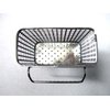 Small Square Stainless Steel Perforated Cutlery Basket Sink Rack Storage Silver by Stopia