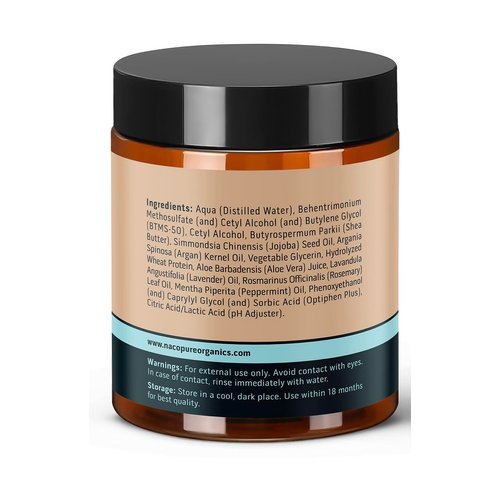 NACO PureOrganics Leave-In Hair Conditioner 100% Natural, chemical Free, 8 Fl Oz