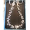 SWEETV Silver Flower Girl Headpiece for Wedding Crystal Baby Girl Headband Flower Crown Communion Hair Accessories for Birthday, Photography