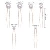 inSowni 26 Pack Gold Flower Pearl Wedding Bridal Hair Side Combs+U Shaped Hair Pins Clips Decorative Barrettes Rhinestone Crystal Accessories Headpieces for Women Girls Brides Bridesmaids
