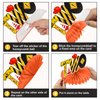 Kircirx 10Pcs Construction 2nd Birthday Party Decorations Honeycomb Centerpieces for Boys,Dump Truck Construction Theme 2 Year Old Table Centerpieces Party Supplies,Excavator 2nd Birthday Table Decor