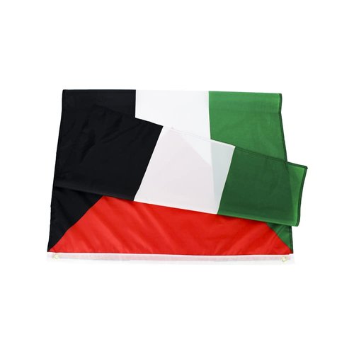 ANJOR Palestine Flag 3x5Fts - Palestinian Flags With Brass Grommets 3 X 5 Ft