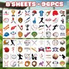 Baseball Temporary Tattoos Birthday Party Supplies Decorations 96 PCS Tattoos Stickers Sport Game Player Summer Olympic Cute Party Favors Kids Boys Girls Gifts Ideas Classroom School Prizes Themed