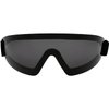 Birdz Eyewear Wing Watersports, Skydiving & Motorcycle Safety Goggles Padded Black Frame w/Clear Smoke Yellow Lenses