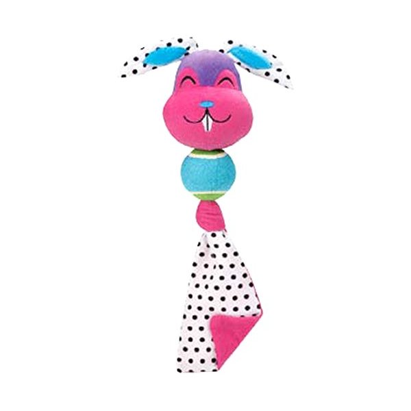 Grriggles US2372 11 FUNdamentals Tennis Tail Bunny Dog Toy