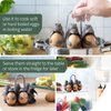 Peleg Design Eggbears 3-in-1 Cook, Store and Serve Egg Holder, Bear-Shaped Boiled Egg Cooker for Making Soft or Hard Boiled Eggs, Holds 6 Eggs for Easy Cooking and Fridge Storage