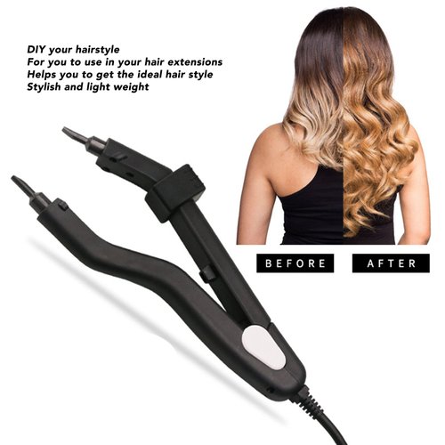 Extension Tool,Hair Extensions Tool, Salon Glue Heat Tool for Hair Extensions, More Even Heating Hair Extension Bonding Tool (US Plug)