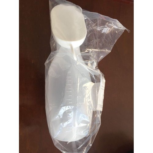 LinaLife 1.77" Mouth Urinal Unisex Male & Female Portable Toilet Plastic Potty Pee Bottle 1000ml Women & Men Thick Firm Portable Urinal Collection for Hospital Incontinence, Elderly, Travel Bottle